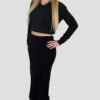 Jupe longue tricot femme