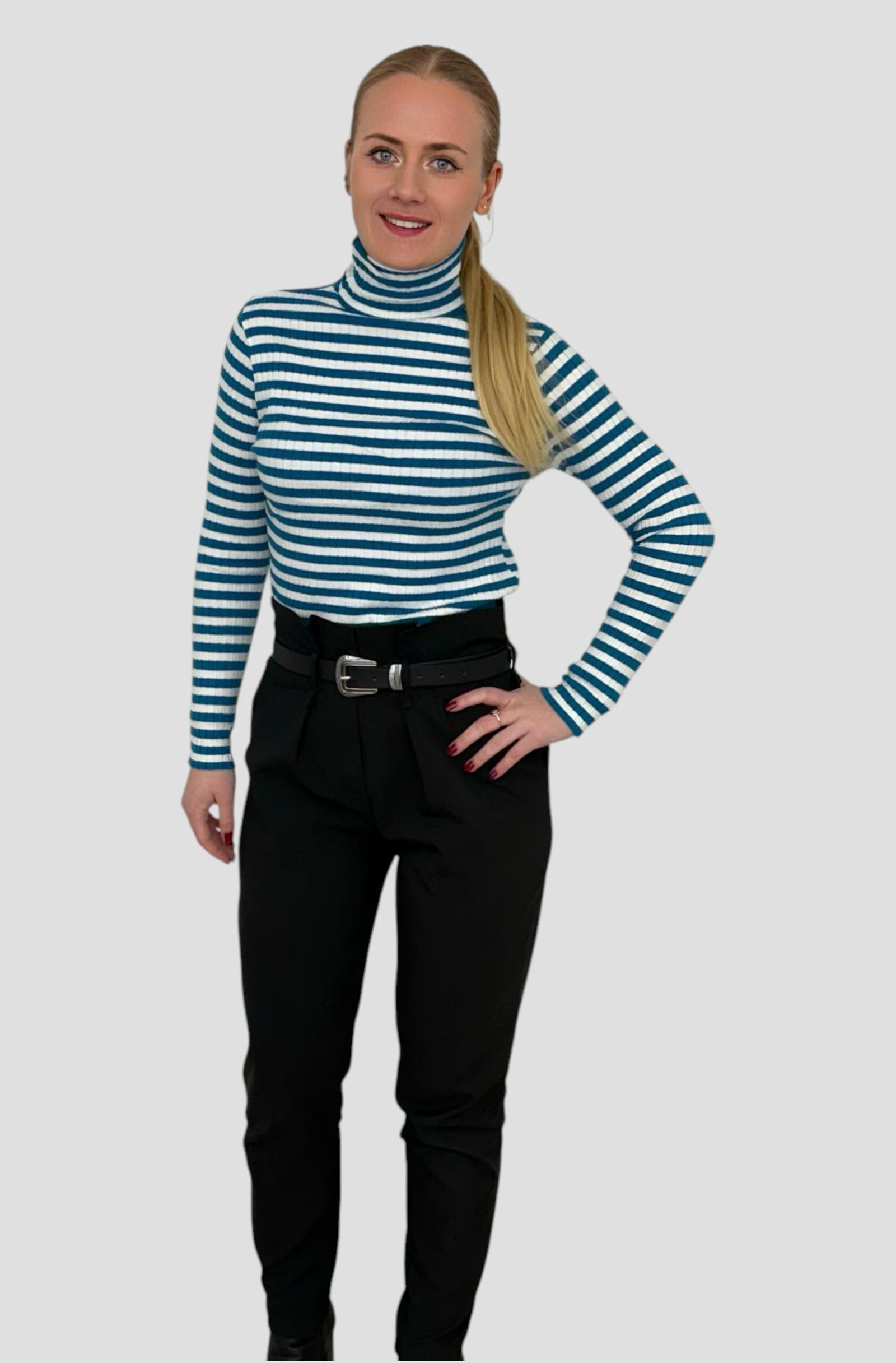 Pull léger coll haut femme Pull léger coll haut femme