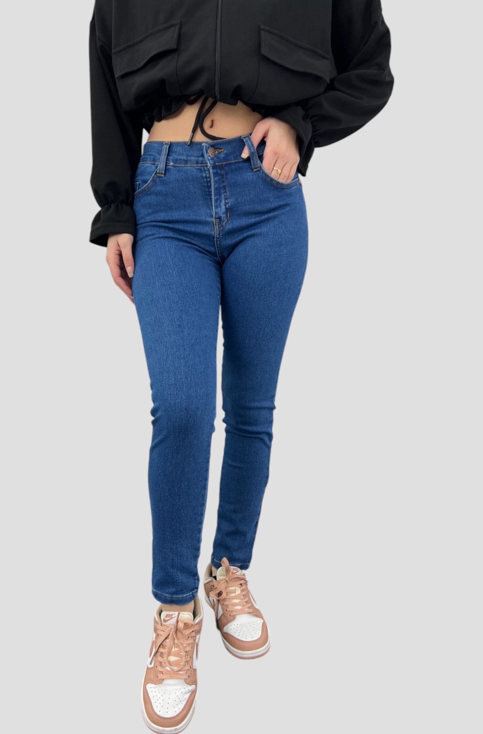 Jean slim élastique femme