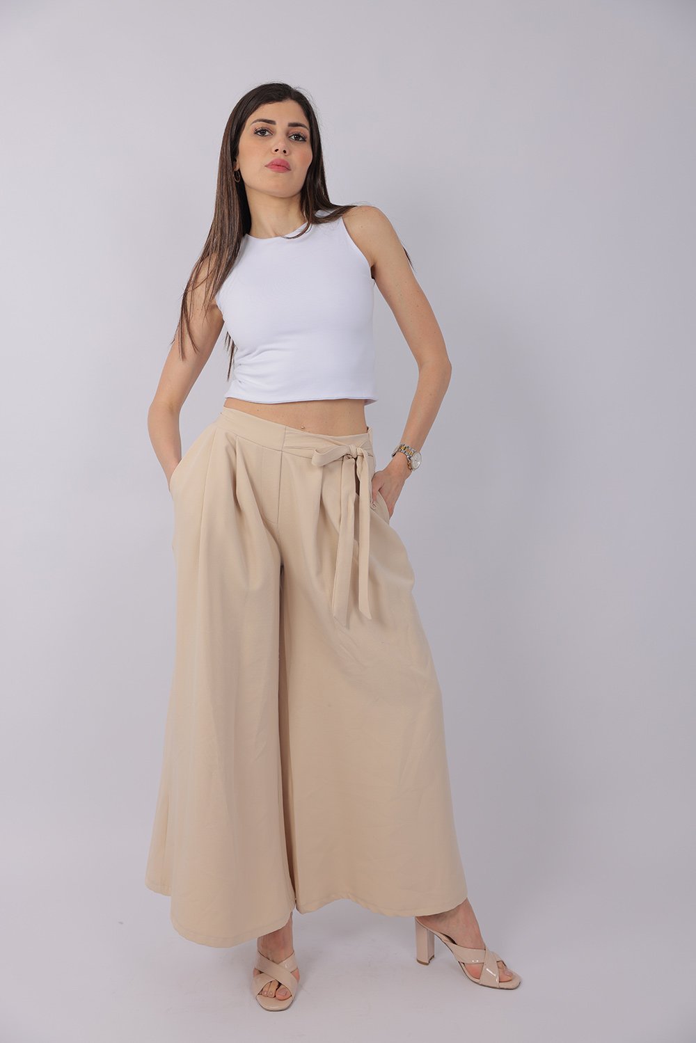 Pantalon Palazzo Élégant à Nouer