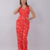 Ensemble Pantalon Fleuri Élégant