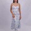 Robe Longue Fleurie à Bretelles Fines
